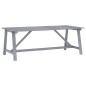 vidaXL Set Pranzo da Giardino 7 pz in Legno Massello di Acacia Grigio vidaXL Set Pranzo da Giardino 7 pz in Legno Massello di Acacia Grigio
