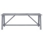 vidaXL Set Pranzo da Giardino 7 pz in Legno Massello di Acacia Grigio vidaXL Set Pranzo da Giardino 7 pz in Legno Massello di Acacia Grigio