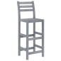 vidaXL Set da Bar da Giardino 7 pz Grigio in Legno Massello di Acacia vidaXL Set da Bar da Giardino 7 pz Grigio in Legno Massello di Acacia