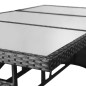 vidaXL Set da Pranzo da Giardino 7 pz in Polyrattan Nero vidaXL Set da Pranzo da Giardino 7 pz in Polyrattan Nero