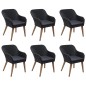 vidaXL Set da Pranzo da Giardino 7 pz in Polyrattan Nero vidaXL Set da Pranzo da Giardino 7 pz in Polyrattan Nero
