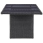 vidaXL Set da Pranzo da Giardino 7 pz in Polyrattan Nero vidaXL Set da Pranzo da Giardino 7 pz in Polyrattan Nero
