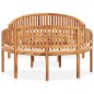 vidaXL Set Salotto da Giardino 3 pz Design Curvo in Massello di Teak vidaXL Set Salotto da Giardino 3 pz Design Curvo in Massello di Teak