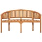 vidaXL Set Salotto da Giardino 3 pz Design Curvo in Massello di Teak vidaXL Set Salotto da Giardino 3 pz Design Curvo in Massello di Teak