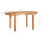 vidaXL Set Salotto da Giardino 3 pz Design Curvo in Massello di Teak vidaXL Set Salotto da Giardino 3 pz Design Curvo in Massello di Teak