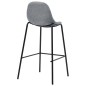 vidaXL Set da Bar 3 pz in Tessuto Grigio Chiaro
