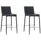 vidaXL Set da Bar 3 pz in Similpelle Nero vidaXL Set da Bar 3 pz in Similpelle Nero