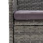 vidaXL Set Bistrot da Giardino 3 pz Polyrattan e Legno d'Acacia Grigio vidaXL Set Bistrot da Giardino 3 pz Polyrattan e Legno d'Acacia Grigio