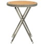 vidaXL Set Bistrot da Giardino 3 pz Polyrattan e Legno d'Acacia Grigio vidaXL Set Bistrot da Giardino 3 pz Polyrattan e Legno d'Acacia Grigio