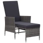 vidaXL Set Divani da Giardino 3 pz con Cuscini in Polyrattan Grigio vidaXL Set Divani da Giardino 3 pz con Cuscini in Polyrattan Grigio