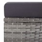 vidaXL Set Divani da Giardino 3 pz con Cuscini in Polyrattan Grigio vidaXL Set Divani da Giardino 3 pz con Cuscini in Polyrattan Grigio