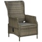 vidaXL Set da Pranzo da Giardino 9 pz con Cuscini in Polyrattan Marrone vidaXL Set da Pranzo da Giardino 9 pz con Cuscini in Polyrattan Marrone