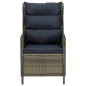 vidaXL Set da Pranzo da Giardino 9 pz con Cuscini in Polyrattan Marrone vidaXL Set da Pranzo da Giardino 9 pz con Cuscini in Polyrattan Marrone