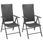vidaXL Set da Pranzo da Giardino 3 pz Nero vidaXL Set da Pranzo da Giardino 3 pz Nero