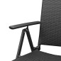 vidaXL Set da Pranzo da Giardino 3 pz Nero vidaXL Set da Pranzo da Giardino 3 pz Nero
