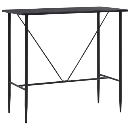 vidaXL Set da Bar 5 pz in Tessuto Nero