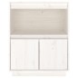 Credenza Bianca 60x34x75 cm in Legno Massello di Pino Credenza Bianca 60x34x75 cm in Legno Massello di Pino