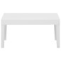 vidaXL Set Divani da Giardino con Cuscini 4 pz in Plastica Bianco