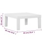 vidaXL Set Divani da Giardino con Cuscini 4 pz in Plastica Bianco