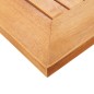vidaXL Sdraio con Cuscino in Legno Massello di Acacia e Acciaio Inox vidaXL Sdraio con Cuscino in Legno Massello di Acacia e Acciaio Inox