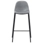 vidaXL Set da Bar 3 pz in Tessuto Grigio Chiaro vidaXL Set da Bar 3 pz in Tessuto Grigio Chiaro