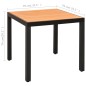vidaXL Set da Pranzo da Giardino 5 pz Nero e Marrone vidaXL Set da Pranzo da Giardino 5 pz Nero e Marrone