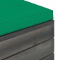 vidaXL Pouf da Giardino su Pallet con Cuscino in Legno di Pino vidaXL Pouf da Giardino su Pallet con Cuscino in Legno di Pino
