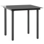 vidaXL Set da Pranzo da Giardino 3 pz in Rattan PVC Nero vidaXL Set da Pranzo da Giardino 3 pz in Rattan PVC Nero