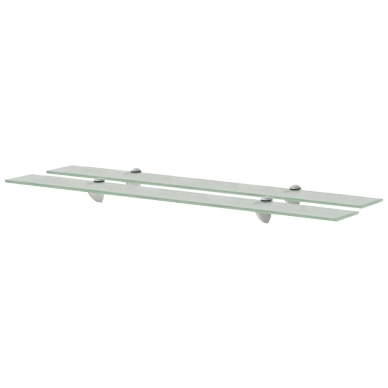 vidaXL Mensole Galleggianti 2 pz in Vetro 90x10 cm 8 mm vidaXL Mensole Galleggianti 2 pz in Vetro 90x10 cm 8 mm