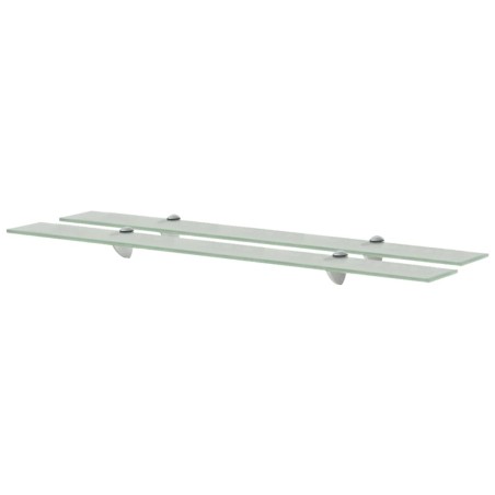 vidaXL Mensole Galleggianti 2 pz in Vetro 90x10 cm 8 mm
