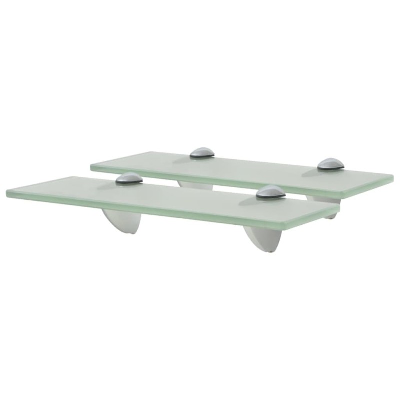 vidaXL Mensole Galleggianti 2 pz in Vetro 30x10 cm 8 mm vidaXL Mensole Galleggianti 2 pz in Vetro 30x10 cm 8 mm