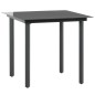 vidaXL Set da Pranzo da Giardino 5 pz in Rattan PVC Nero vidaXL Set da Pranzo da Giardino 5 pz in Rattan PVC Nero