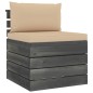 vidaXL Set Divani da Giardino su Pallet 5 pz con Cuscini Massello Pino vidaXL Set Divani da Giardino su Pallet 5 pz con Cuscini Massello Pino