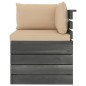 vidaXL Set Divani da Giardino su Pallet 5 pz con Cuscini Massello Pino vidaXL Set Divani da Giardino su Pallet 5 pz con Cuscini Massello Pino