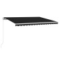 Tenda da Sole Retrattile Manuale con LED 400x350 cm Antracite Tenda da Sole Retrattile Manuale con LED 400x350 cm Antracite