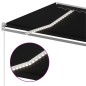 Tenda da Sole Retrattile Manuale con LED 400x350 cm Antracite Tenda da Sole Retrattile Manuale con LED 400x350 cm Antracite