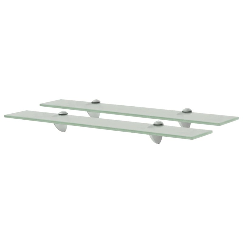 vidaXL Mensole Galleggianti 2 pz in Vetro 60x20 cm 8 mm vidaXL Mensole Galleggianti 2 pz in Vetro 60x20 cm 8 mm