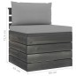 vidaXL Set Divani da Giardino su Pallet 7 pz con Cuscini Massello Pino vidaXL Set Divani da Giardino su Pallet 7 pz con Cuscini Massello Pino