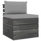vidaXL Set Divani da Giardino su Pallet 9 pz con Cuscini Massello Pino vidaXL Set Divani da Giardino su Pallet 9 pz con Cuscini Massello Pino