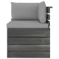 vidaXL Set Divani da Giardino su Pallet 9 pz con Cuscini Massello Pino vidaXL Set Divani da Giardino su Pallet 9 pz con Cuscini Massello Pino