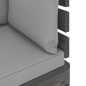 vidaXL Set Divani da Giardino su Pallet 9 pz con Cuscini Massello Pino vidaXL Set Divani da Giardino su Pallet 9 pz con Cuscini Massello Pino