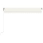 Tenda da Sole Retrattile Automatica 400x350 cm Crema Tenda da Sole Retrattile Automatica 400x350 cm Crema