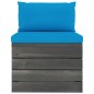 vidaXL Set Divani da Giardino su Pallet 9 pz con Cuscini Massello Pino vidaXL Set Divani da Giardino su Pallet 9 pz con Cuscini Massello Pino