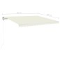Tenda da Sole Retrattile Automatica 400x350 cm Crema Tenda da Sole Retrattile Automatica 400x350 cm Crema