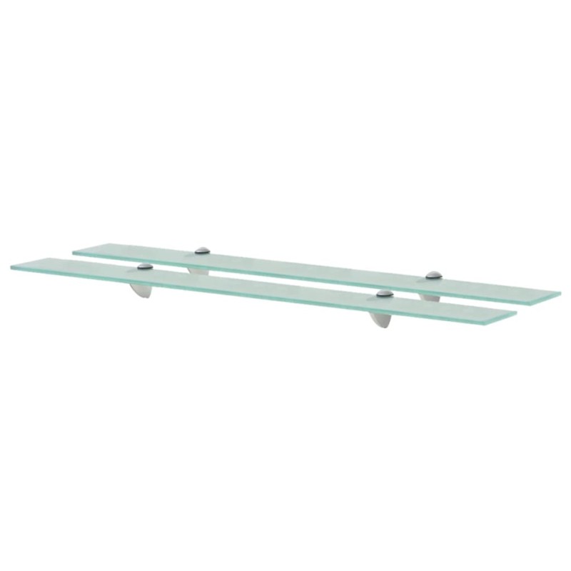 vidaXL Mensole Galleggianti 2 pz in Vetro 90x20 cm 8 mm vidaXL Mensole Galleggianti 2 pz in Vetro 90x20 cm 8 mm