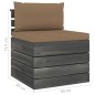 vidaXL Set Divani da Giardino su Pallet 7 pz con Cuscini Massello Pino vidaXL Set Divani da Giardino su Pallet 7 pz con Cuscini Massello Pino