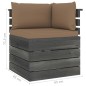 vidaXL Set Divani da Giardino su Pallet 7 pz con Cuscini Massello Pino vidaXL Set Divani da Giardino su Pallet 7 pz con Cuscini Massello Pino