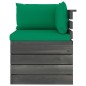 vidaXL Set Divani da Giardino Pallet 12 pz con Cuscini Massello Pino vidaXL Set Divani da Giardino Pallet 12 pz con Cuscini Massello Pino