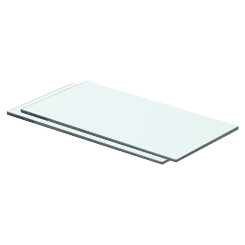vidaXL Mensole in Vetro Trasparente 2 pz 40x15 cm vidaXL Mensole in Vetro Trasparente 2 pz 40x15 cm
