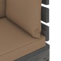 vidaXL Set Divani da Giardino su Pallet 9 pz con Cuscini Massello Pino vidaXL Set Divani da Giardino su Pallet 9 pz con Cuscini Massello Pino